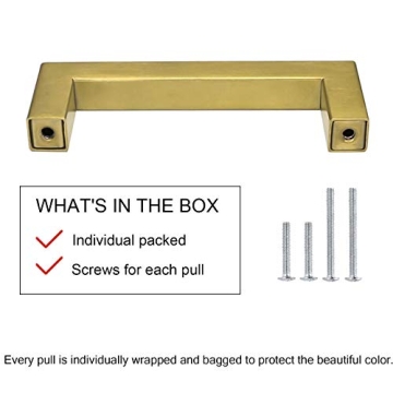 Goldenwarm Brass Kitchen Cabinet Hardware - Stylish Pulls