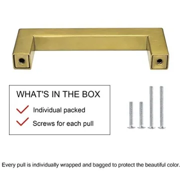 Goldenwarm Brass Kitchen Cabinet Hardware - Stylish Pulls