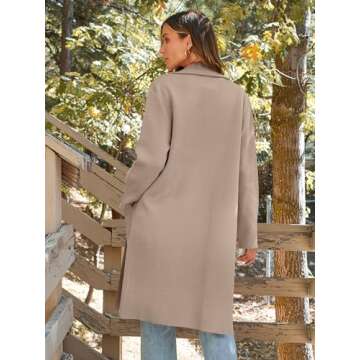 LILLUSORY Women's Long Dressy Cardigan Sweaters Fall Oversized Coatigan Jackets 2025 Knit Business Casual Winter Coats