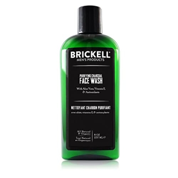 Brickell Men's Purifying Charcoal Face Wash - Natural Daily Cleanser