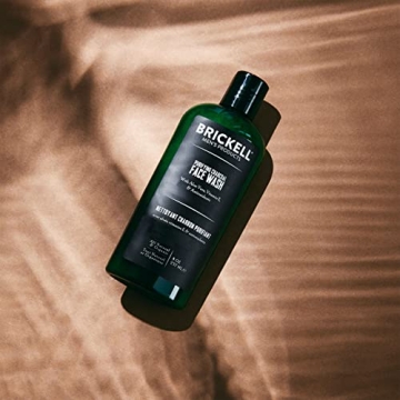 Brickell Men's Charcoal Face Wash for Hydrated Skin