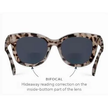 Peepers by PeeperSpecs Oprah's Favorite Women's Center Stage Oversized Polarized Sunglasses - Gray Tortoise