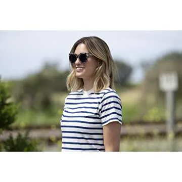 Peepers by PeeperSpecs Oprah's Favorite Women's Center Stage Oversized Polarized Sunglasses - Gray Tortoise