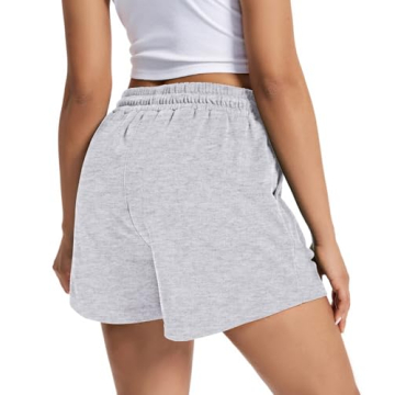 Women's Comfy Sweat Shorts with Pockets & Elastic Waist