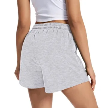 Women's Comfy Sweat Shorts with Pockets & Elastic Waist