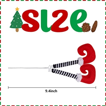 6 Elf Legs Tree Ornaments for Festive Christmas Decor