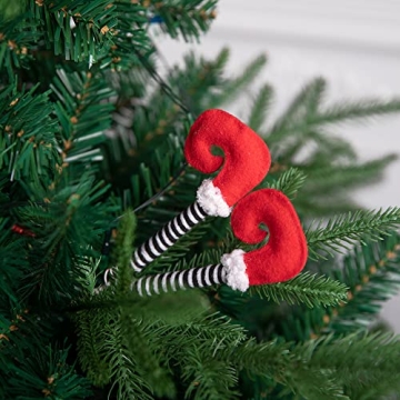 6 Elf Legs Tree Ornaments for Festive Christmas Decor