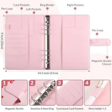 SKYDUE Money Saving Challenge Binder: 100 Envelopes