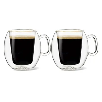 Luigi Bormioli Stylish Double-Wall Coffee Mugs Set