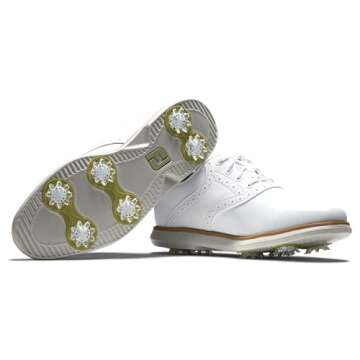 FootJoy Women's White Traditions Golf Shoe - Waterproof Comfort