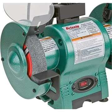 Powerful Grizzly Industrial 6" Bench Grinder - Ideal for DIY