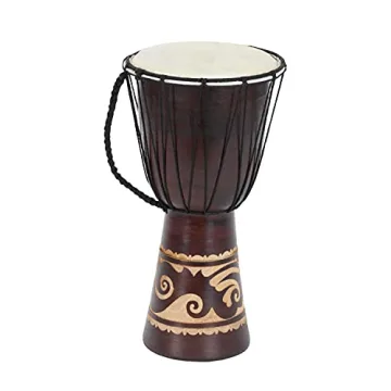 Deco 79 Handmade Djembe Drum Decorative Sculpture