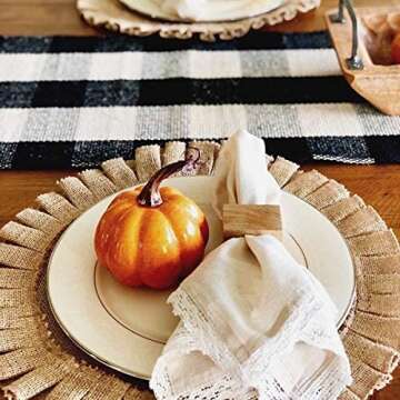 Handmade Round Table Placemats - Vintage Mats for Parties, Dining Table, Coasters - Decorative Place...