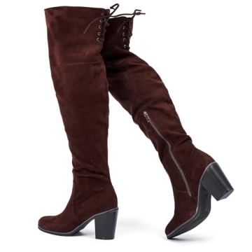 Luoika Women's Extra Wide Calf Over Knee High Boots