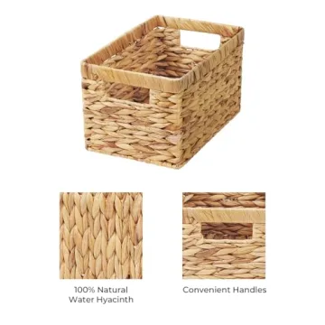 Elegant StorageWorks Wicker Basket for Home Organizing