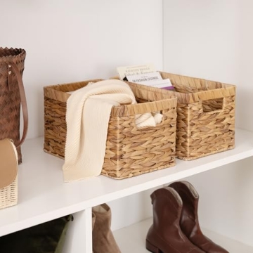 Elegant StorageWorks Wicker Basket for Home Organizing