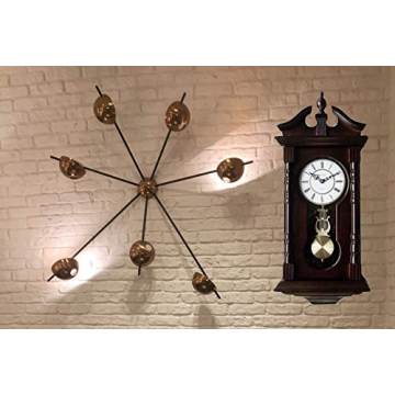 Grandfather Wood Wall Clock with Westminster Chimes