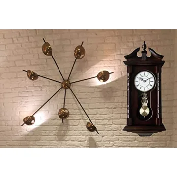 Grandfather Wood Wall Clock with Westminster Chimes