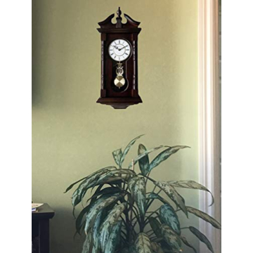 Grandfather Wood Wall Clock with Westminster Chimes