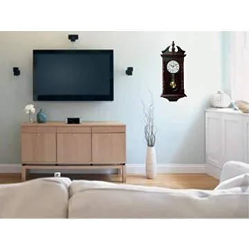 Grandfather Wood Wall Clock with Westminster Chimes