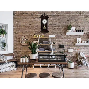 Grandfather Wood Wall Clock with Westminster Chimes