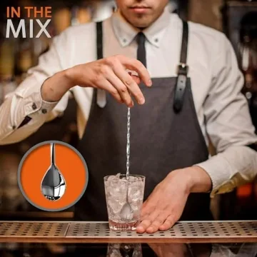 NutriChef Cocktail Shaker Set - 15 Piece Bartender Kit