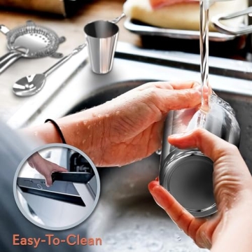 NutriChef Cocktail Shaker Set - 15 Piece Bartender Kit