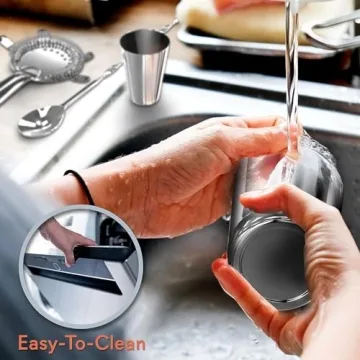 NutriChef Cocktail Shaker Set - 15 Piece Bartender Kit