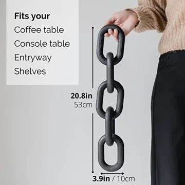 Peakoly Wooden Chain Link Decor for Stylish Home Accents