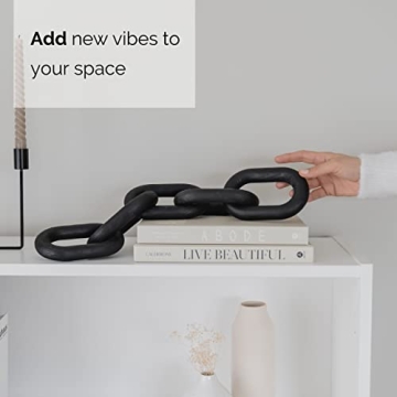 Peakoly Wooden Chain Link Decor for Stylish Home Accents