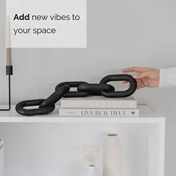 Peakoly Wooden Chain Link Decor for Stylish Home Accents