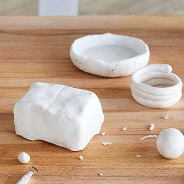 1lb White Oven-Bake Polymer Clay by Craft Smart - Non-Toxic Modeling Clay for Jewelry, Projects, Sculpting, and Projects - 1 Pack