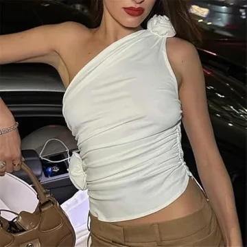 Trendy Y2K Floral Camisole Tank Top for Summer Style