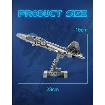 SEMKY Military Series F-22 Raptor Fighter Jet Air Force Building Block Set (626 Pieces) -Building and Military Toys Gifts for Kid and Adult