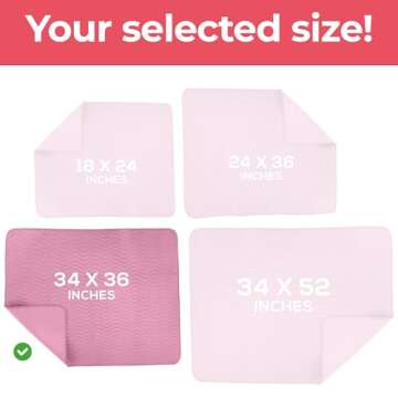 Utopia Bedding Underpads 34x36 Pack of 4 Waterproof Pads