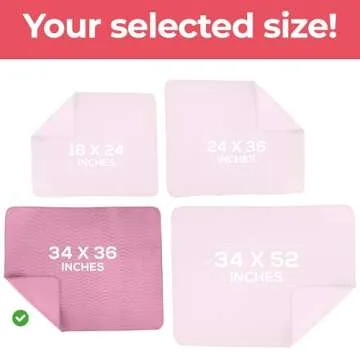 Utopia Bedding Underpads 34x36 Pack of 4 Waterproof Pads