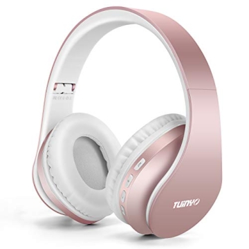 TUINYO Wireless Over Ear Headphones Bluetooth Foldable Design