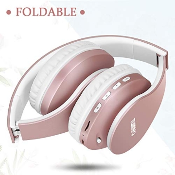 TUINYO Wireless Over Ear Headphones Bluetooth Foldable Design