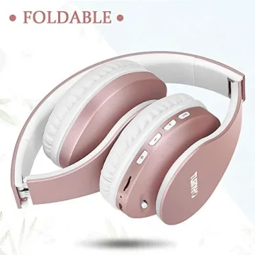 TUINYO Wireless Over Ear Headphones Bluetooth Foldable Design