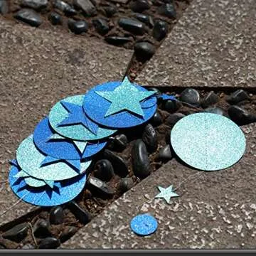 Ice Blue Silver Circle Dot Garland Kit for Parties