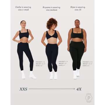 PAVOI ACTIVE Buttery Soft Leggings | Yoga Pilates High Waisted Full Length Gym Workout Leggings Women | FlexFlow | Small, Black, 25"