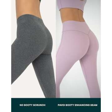 PAVOI ACTIVE Buttery Soft Leggings | Yoga Pilates High Waisted Full Length Gym Workout Leggings Women | FlexFlow | Small, Black, 25"