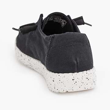 Hey Dude Women's Wendy L Black Size 9 | Women’s Shoes | Women’s Lace Up Loafers | Comfortable & Light-Weight