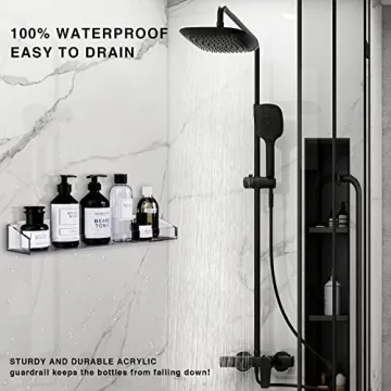 Maximize Your Space with Bakzon Acrylic Shower Shelves