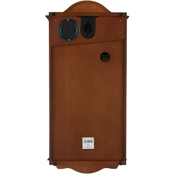 Bulova Cranbrook Wooden Chiming Wall Clock Elegant Brown
