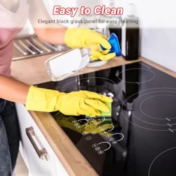 AMZCHEF Electric Cooktop 30 Inch 5 Burners Touch Control