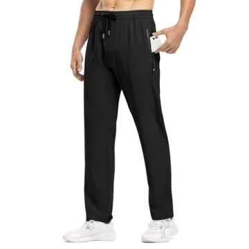 TBMPOY Men's Travel Hiking Pants Quick Dry Athletic Joggers for Outdoor Activities