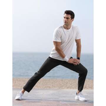 TBMPOY Men's Hiking Pants Lightweight Quick Dry Athletic Wear