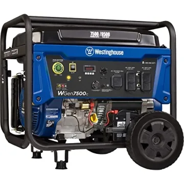 Westinghouse Outdoor Power Equipment 9500 Peak Watt Home Backup Portable Generator, Remote Electric ...