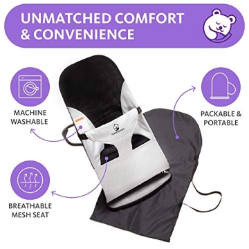 ComfyBumpy Ergonomic Baby Bouncer - Portable & Safe